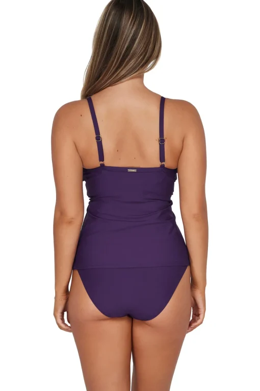 Sunsets Paradise Plum Forever Tankini Top< Plus Size | Underwire