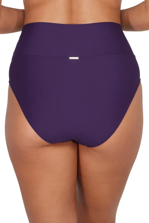 Sunsets Paradise Plum Hannah High Waist Bottom< High-Waist | Bikini Bottoms