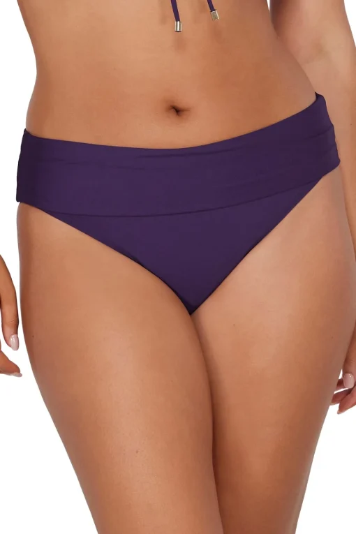 Sunsets Paradise Plum Hannah High Waist Bottom< High-Waist | Bikini Bottoms