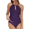 Sunsets Paradise Plum Mia Tankini Top< Wire-Free | Tankinis