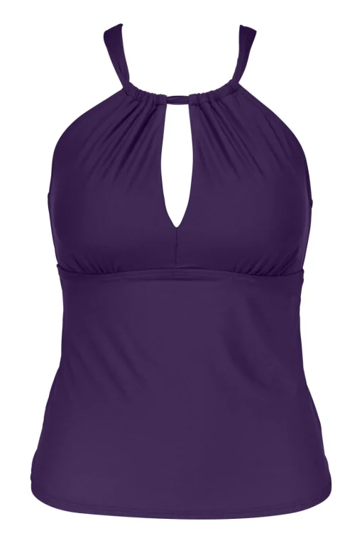 Sunsets Paradise Plum Mia Tankini Top< Wire-Free | Tankinis