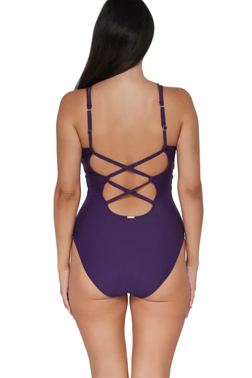 Sunsets Paradise Plum Veronica One Piece< Classic