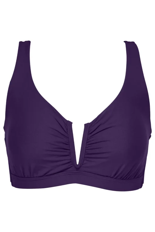 Sunsets Paradise Plum Vienna V-Wire Top< Plus Size | Underwire