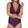 Sunsets Paradise Plum Willa Wireless Top< Plus Size | Wire-Free