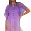 Sunsets Passion Flower Shore Thing Tunic< Cover-Ups