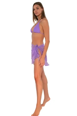 Sunsets Passion Flower Short and Sweet Skirt< Cover-Ups