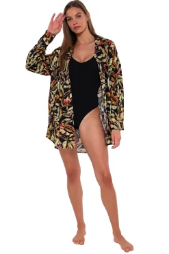 Sunsets Retro Retreat Delilah Shirt< Cover-Ups
