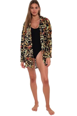 Sunsets Retro Retreat Delilah Shirt< Cover-Ups