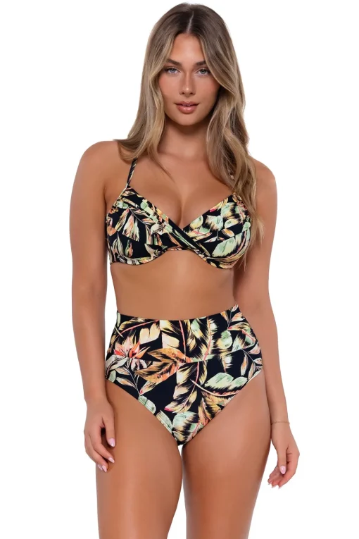 Sunsets Retro Retreat Hannah High Waist Bottom< Plus Size | High-Waist