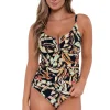 Sunsets Retro Retreat Zuri V-Wire Tankini Top< Plus Size | Underwire