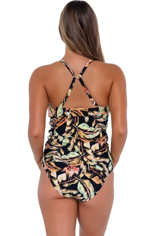 Sunsets Retro Retreat Zuri V-Wire Tankini Top< Plus Size | Underwire