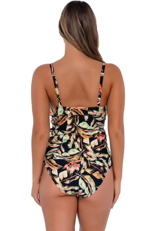 Sunsets Retro Retreat Zuri V-Wire Tankini Top< Plus Size | Underwire