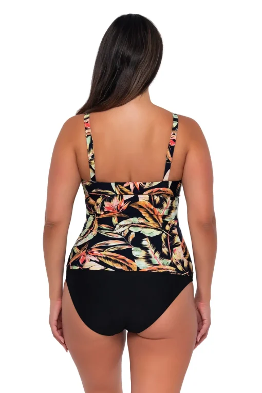 Sunsets Retro Retreat Zuri V-Wire Tankini Top< Plus Size | Underwire