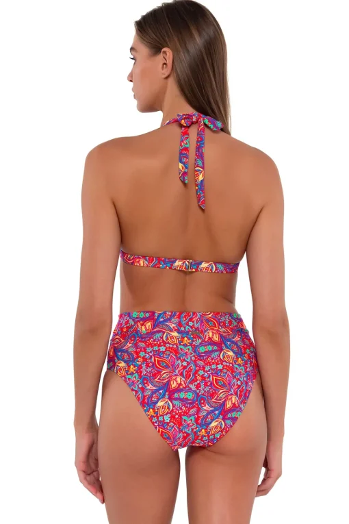 Sunsets Rue Paisley Summer Lovin' V-Front Bottom< Plus Size | Bikini Bottoms