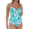 Sunsets Sea Breeze Sandbar Rib Serena Tankini Top< Plus Size | Underwire