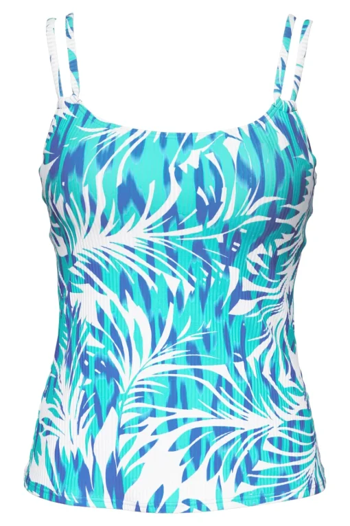 Sunsets Sea Breeze Sandbar Rib Taylor Tankini Top< Plus Size | Underwire