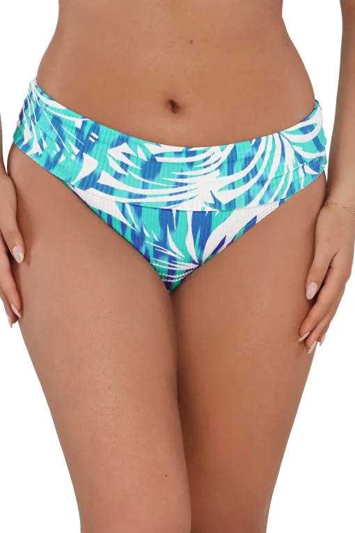 Sunsets Sea Breeze Sandbar Rib Hannah High Waist Bottom< Plus Size | High-Waist