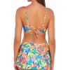 Sunsets Shoreline Petals Sporty Swim Skirt< Plus Size