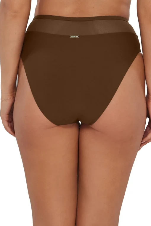 Sunsets Tiki Brown Annie High Waist Bottom< Plus Size | High-Waist