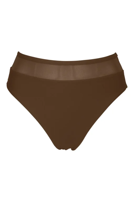 Sunsets Tiki Brown Annie High Waist Bottom< Plus Size | High-Waist