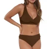 Sunsets Tiki Brown Elsie Top< Plus Size | Bra-Sized