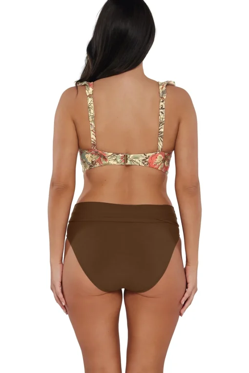 Sunsets Tiki Brown Hannah High Waist Bottom< Plus Size | High-Waist