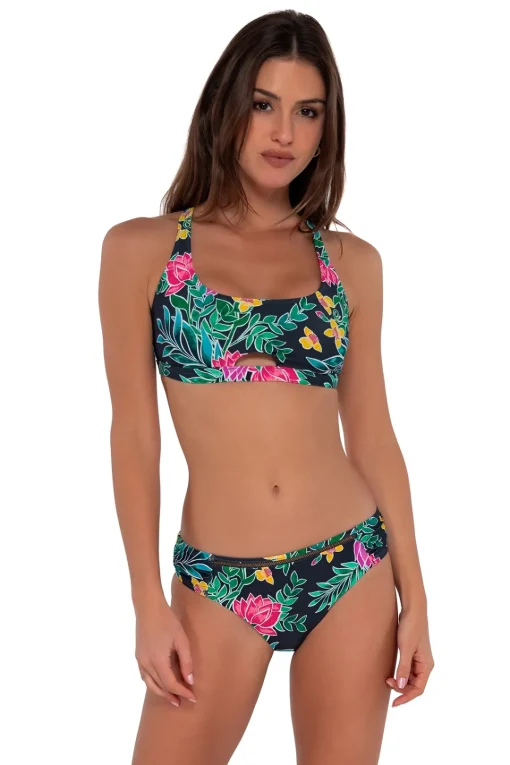 Sunsets Twilight Blooms Audra Hipster Bottom< Low-Rise | Bikini Bottoms