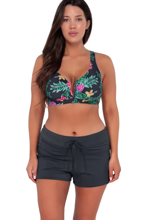 Sunsets Twilight Blooms Vienna V-Wire Top< Plus Size | Underwire