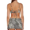 Sunsets Venice Seagrass Texture Sporty Swim Skirt Bottom< Plus Size