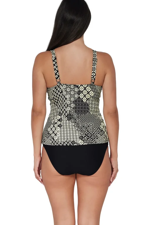 Sunsets Venice Seagrass Texture Forever Tankini Top< Plus Size | Underwire