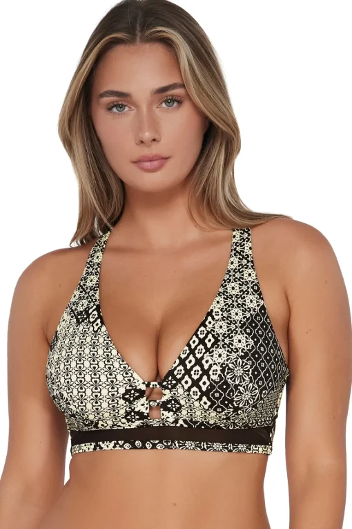 Sunsets Venice Seagrass Texture Danica Top< Plus Size | Underwire