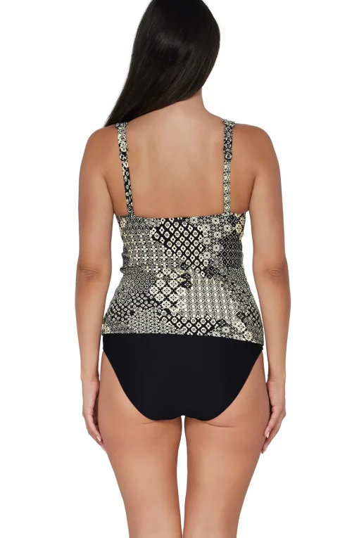 Sunsets Venice Seagrass Texture Elsie Tankini Top< Plus Size | Underwire