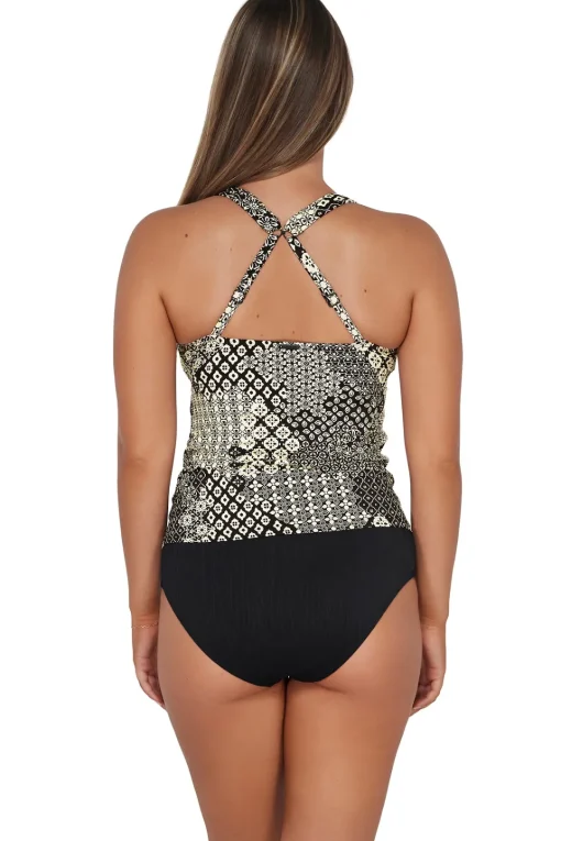 Sunsets Venice Seagrass Texture Elsie Tankini Top< Plus Size | Underwire