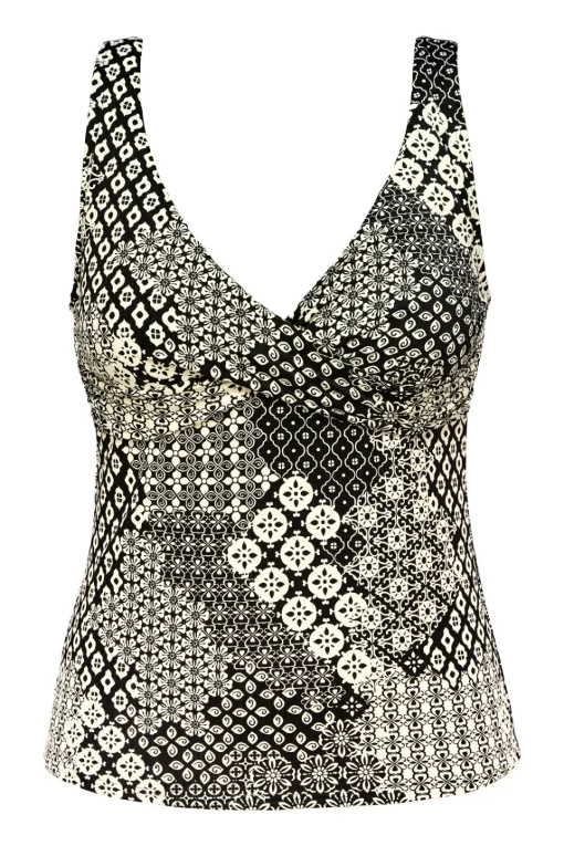 Sunsets Venice Seagrass Texture Elsie Tankini Top< Plus Size | Underwire