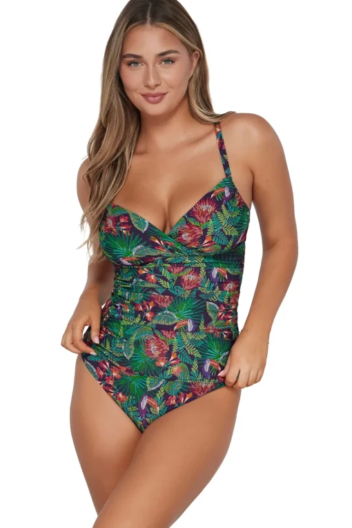Sunsets Welcome To Rio Serena Tankini Top< Plus Size | Bra-Sized
