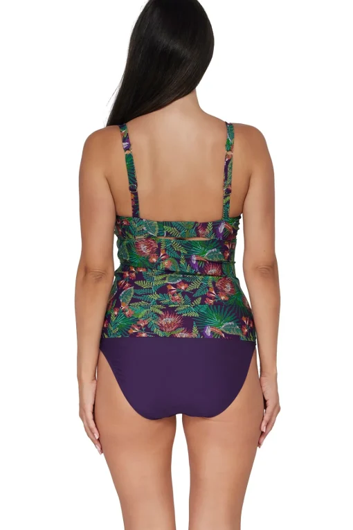 Sunsets Welcome To Rio Zuri V-Wire Tankini Top< Plus Size | Underwire