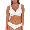 Sunsets White Lily Elsie Top< Bra-Sized | Bikini Tops