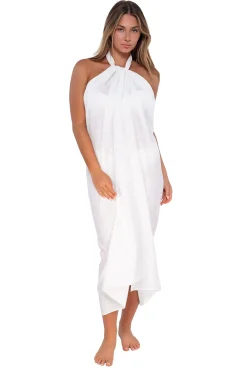 Sunsets White Lily Paradise Pareo< Cover-Ups
